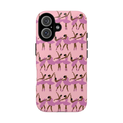 Pink Ballerinas Phone Case - Afrocentric Art by The Trini Gee