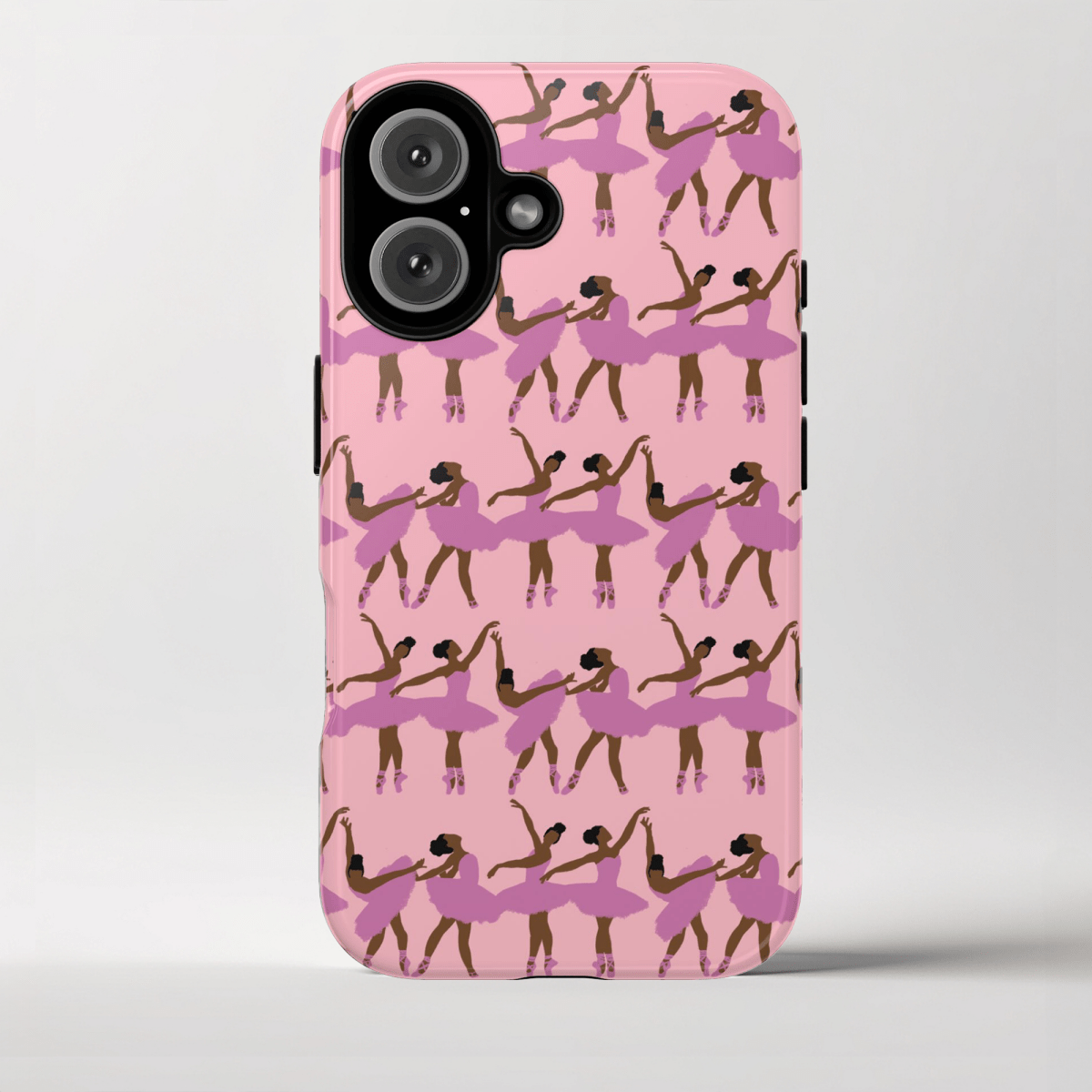 Pink Ballerinas Phone Case - Afrocentric Art by The Trini Gee