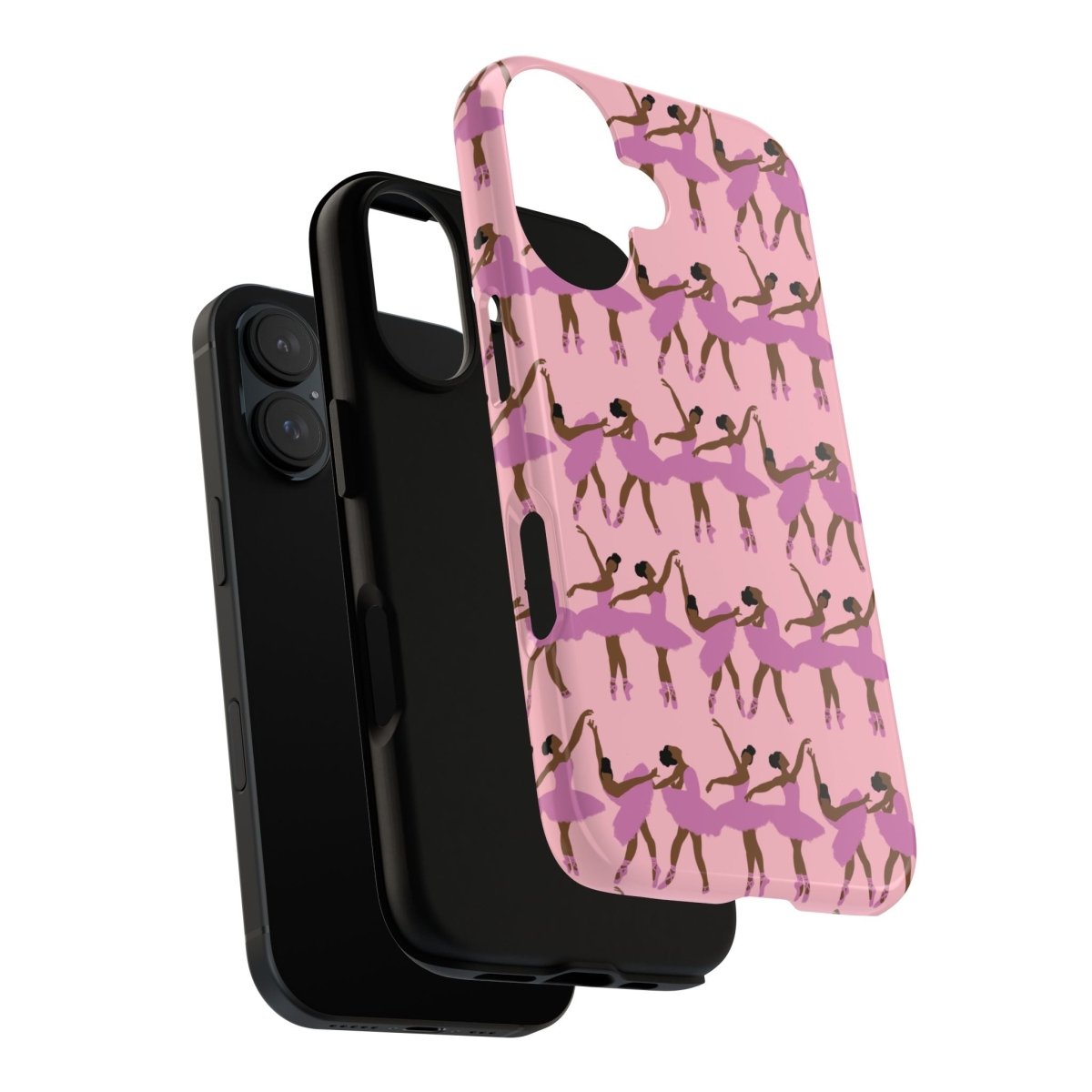 Pink Ballerinas Phone Case - Afrocentric Art by The Trini Gee