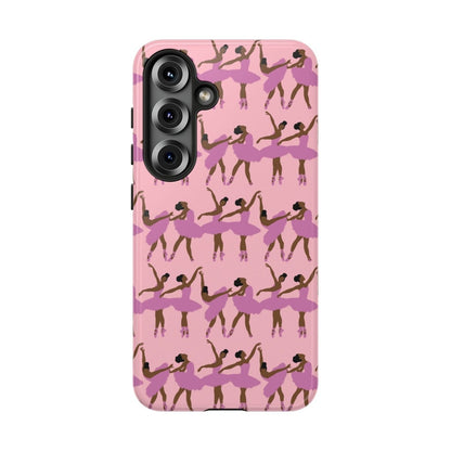 Pink Ballerinas Phone Case - Afrocentric Art by The Trini Gee