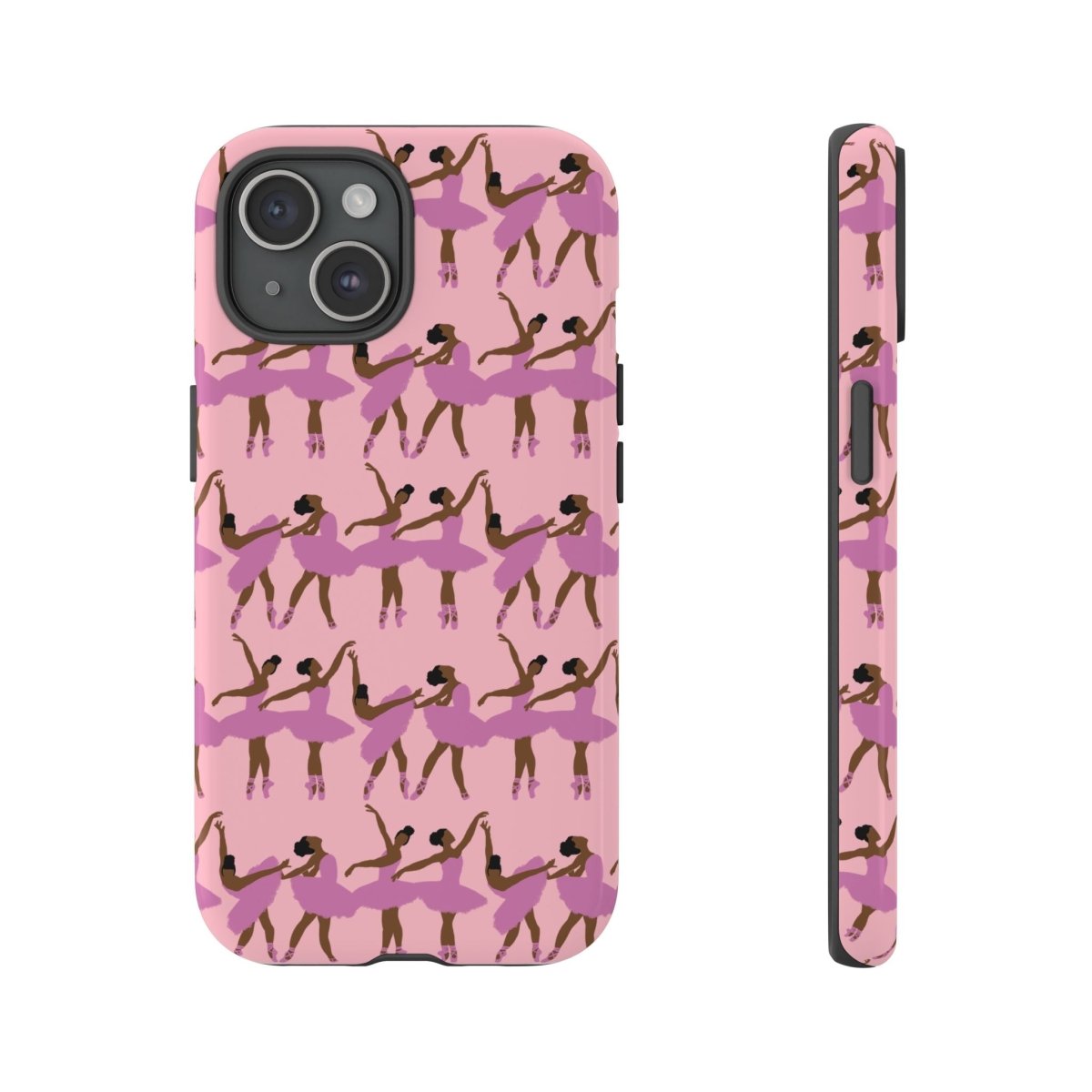 Pink Ballerinas Phone Case - Afrocentric Art by The Trini Gee