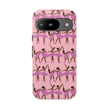 Pink Ballerinas Phone Case - Afrocentric Art by The Trini Gee