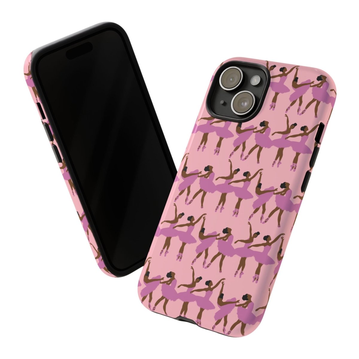 Pink Ballerinas Phone Case - Afrocentric Art by The Trini Gee