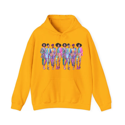 Pink Chic Posse Hoodie - Afrocentric Art by The Trini Gee