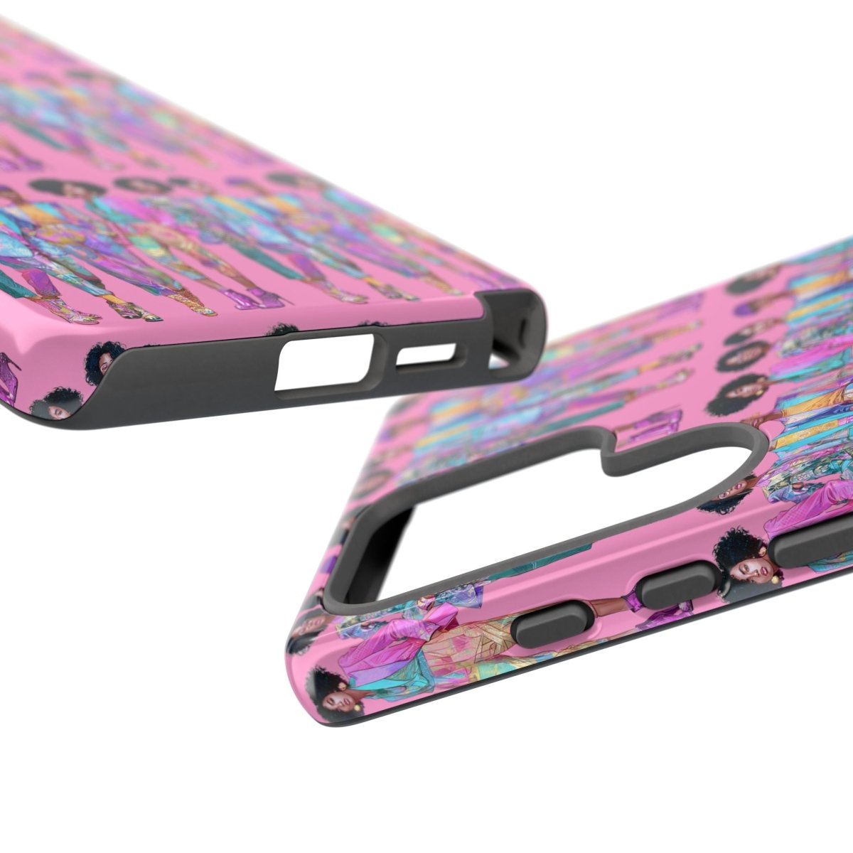 Pink Chic Posse Phone Case - Afrocentric Art by The Trini Gee