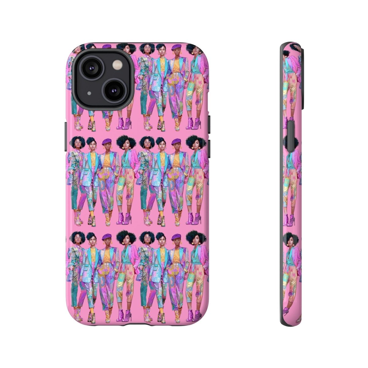 Pink Chic Posse Phone Case - Afrocentric Art by The Trini Gee