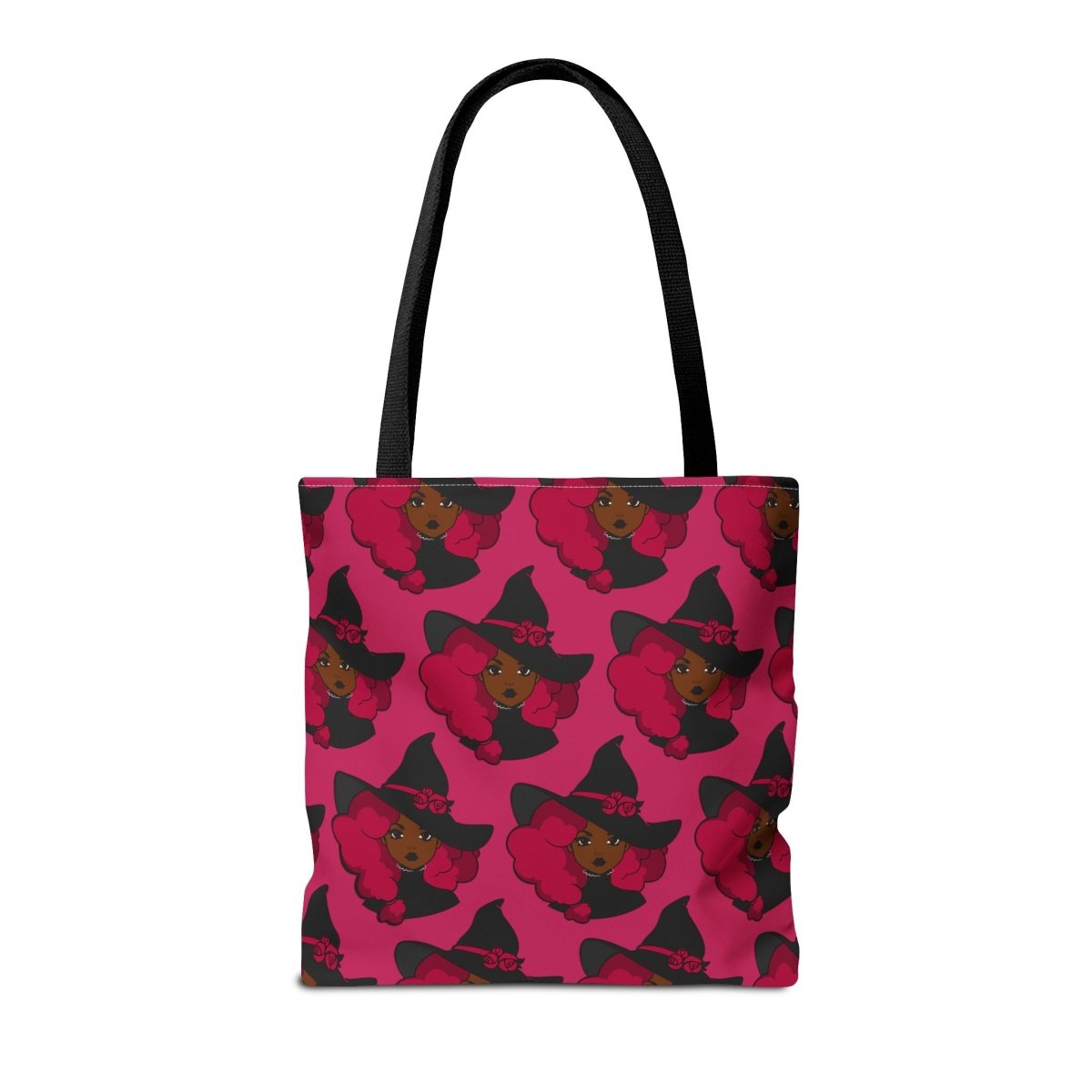 Pink Fro Witch Tote Bag - Afrocentric Art by The Trini Gee