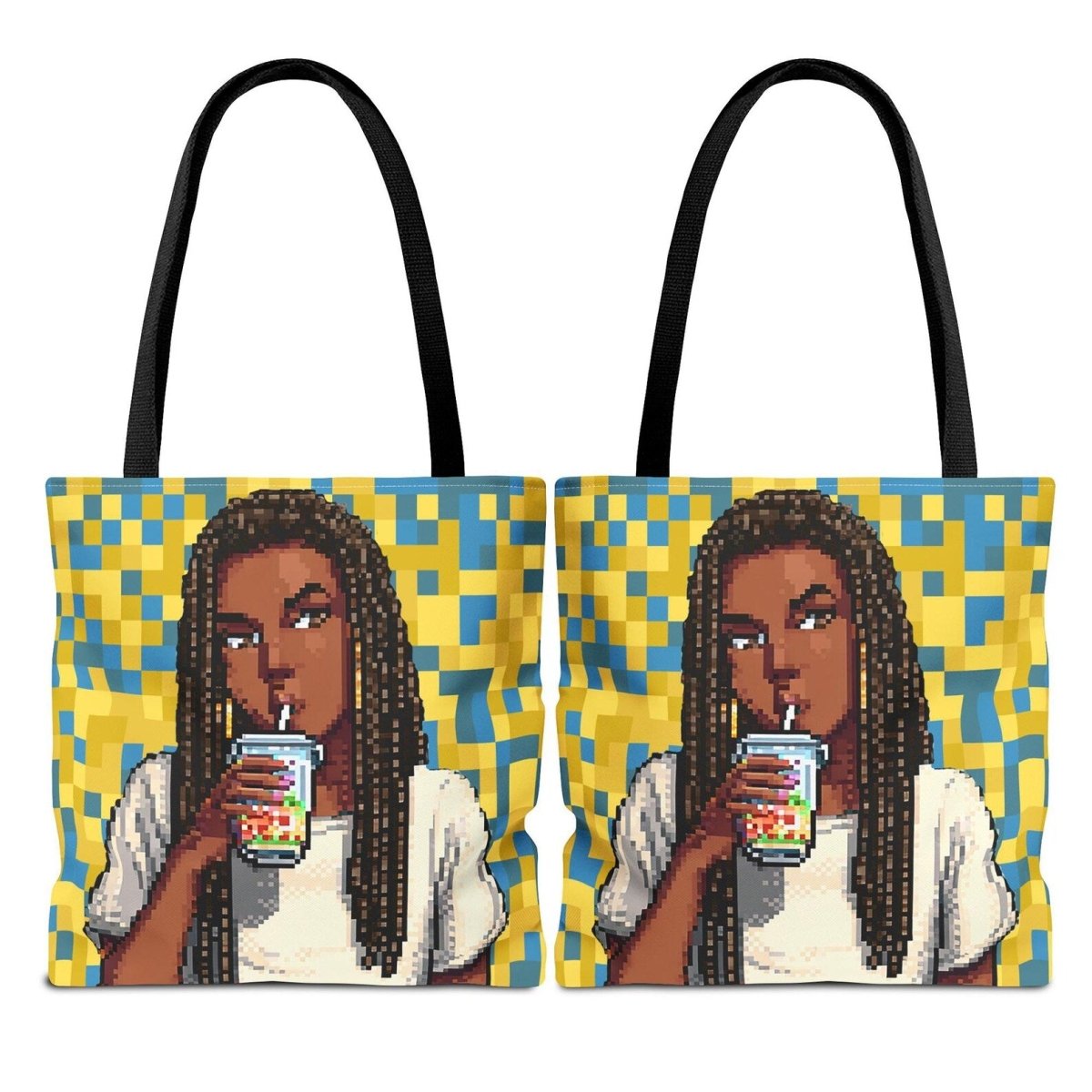 Pixel Girl Tote - The Trini Gee
