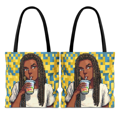 Pixel Girl Tote - The Trini Gee