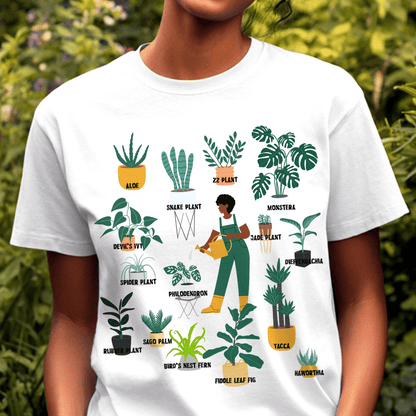 Plant ID Shirt - Afrocentric Art by The Trini Gee