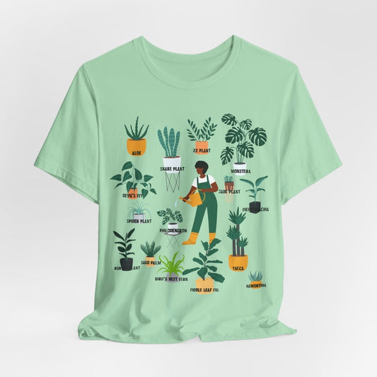 Plant ID Shirt - Afrocentric Art by The Trini Gee