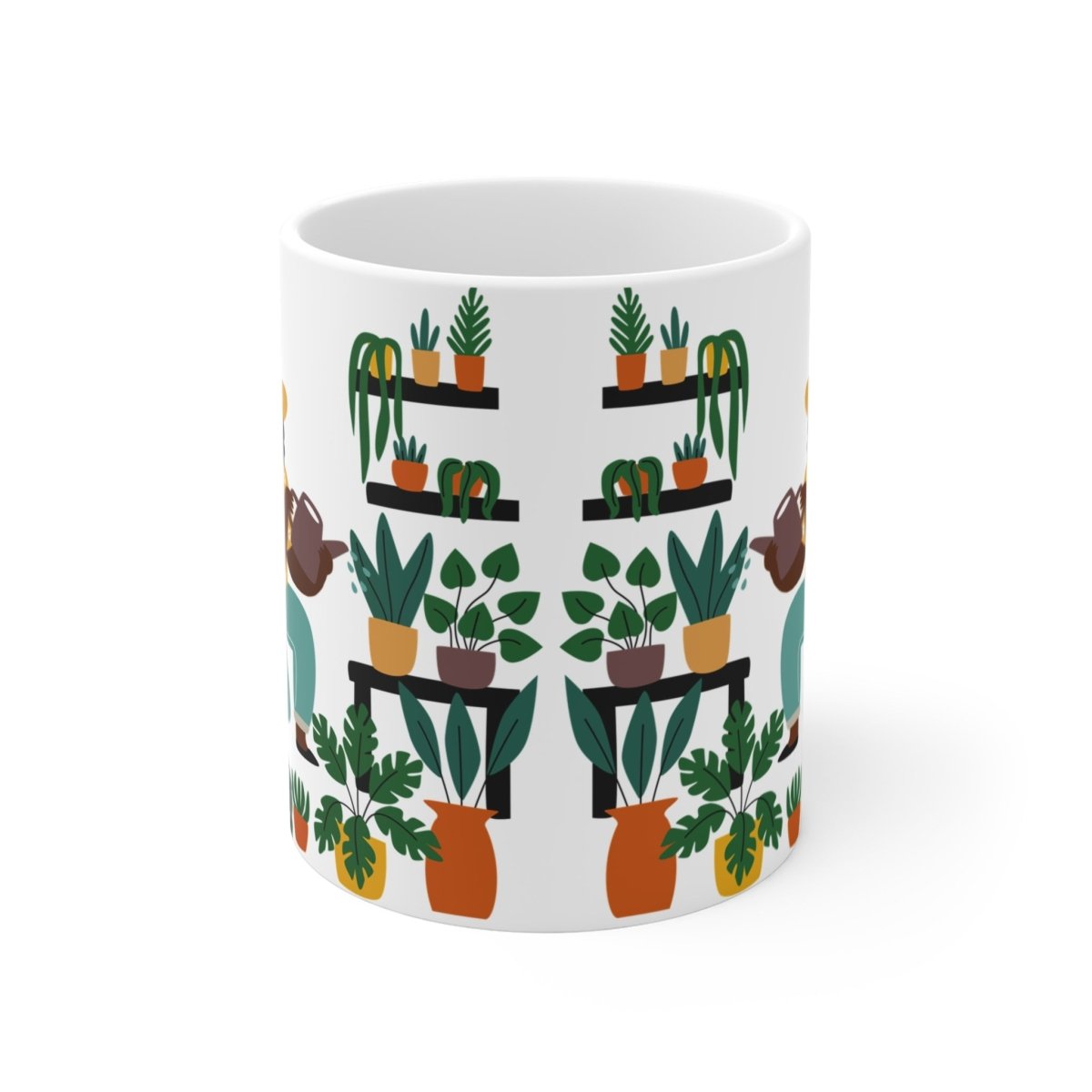 Plant Lady Mug - Afrocentric Art by The Trini Gee