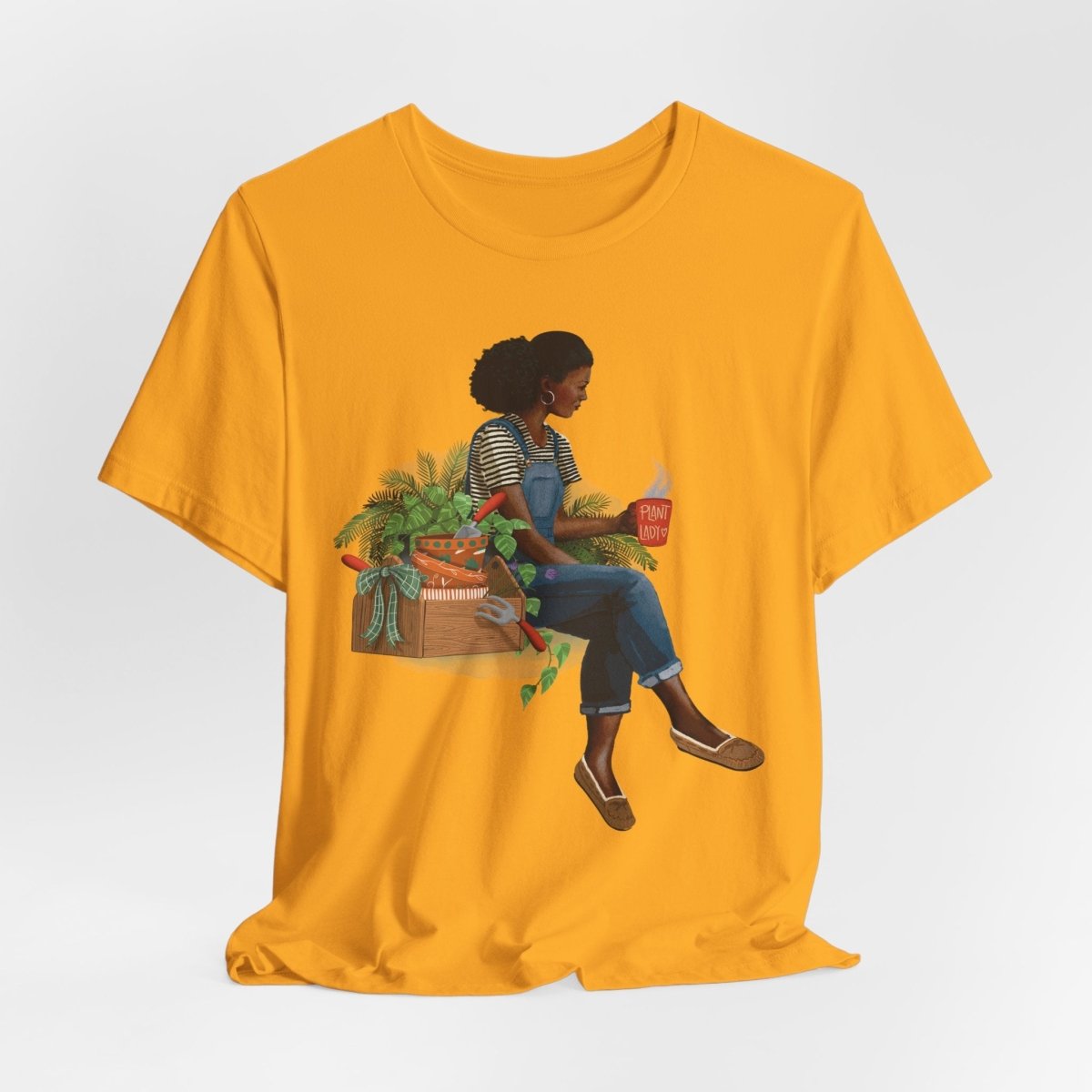 Plant Lady Shirt - Afrocentric Art by The Trini Gee