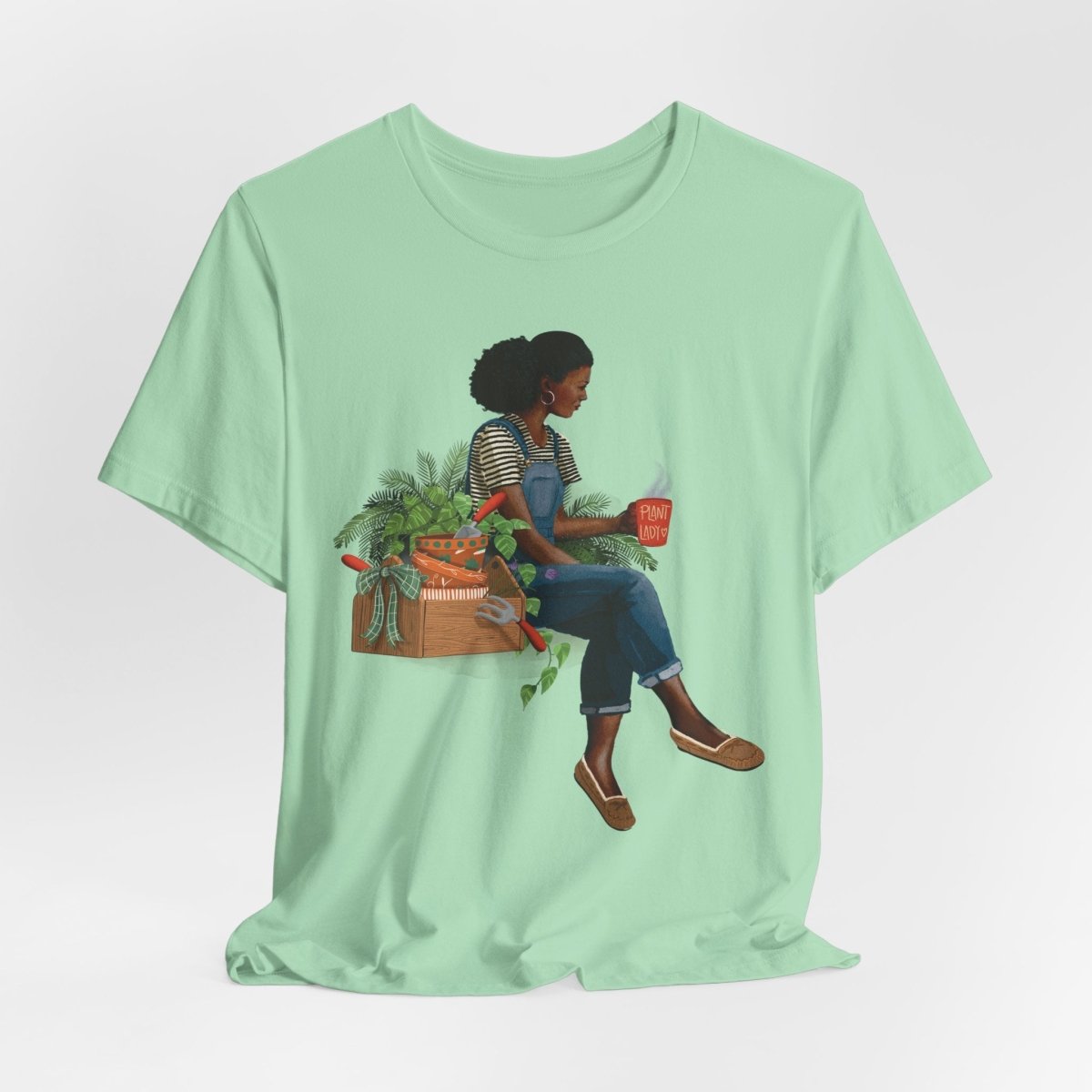 Plant Lady Shirt - Afrocentric Art by The Trini Gee