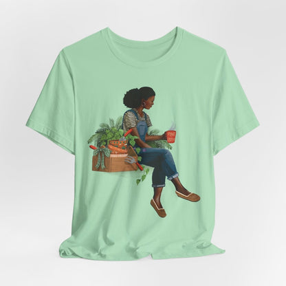 Plant Lady Shirt - Afrocentric Art by The Trini Gee