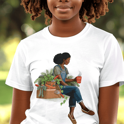 Plant Lady Shirt - Afrocentric Art by The Trini Gee