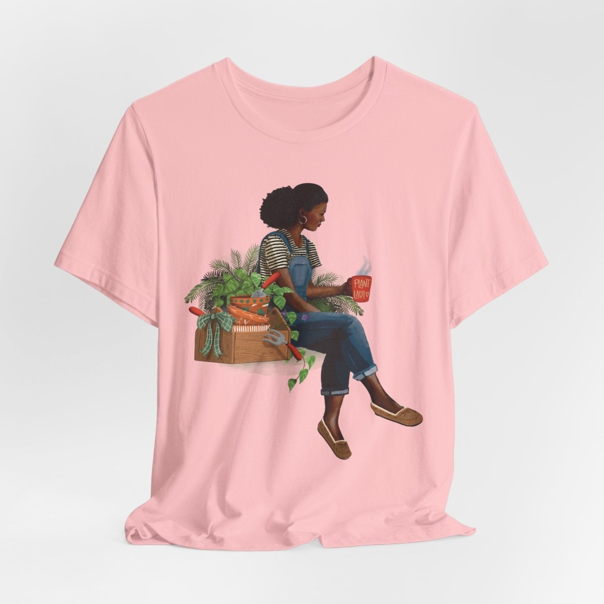 Plant Lady T-Shirt - Afrocentric Art by The Trini Gee