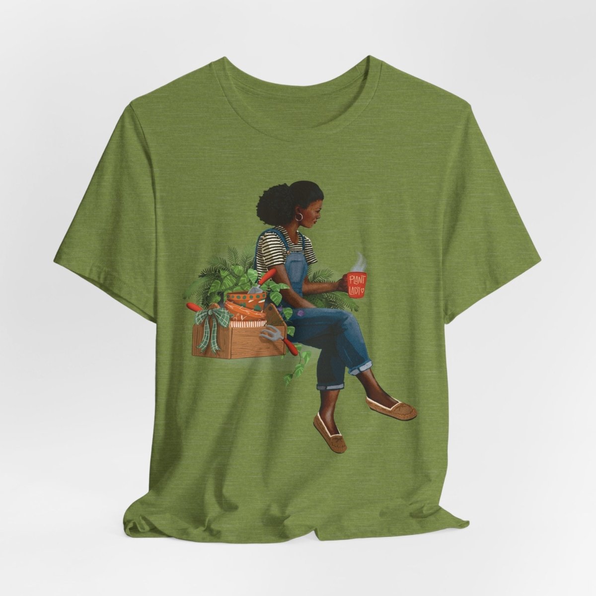 Plant Lady T-Shirt - Afrocentric Art by The Trini Gee