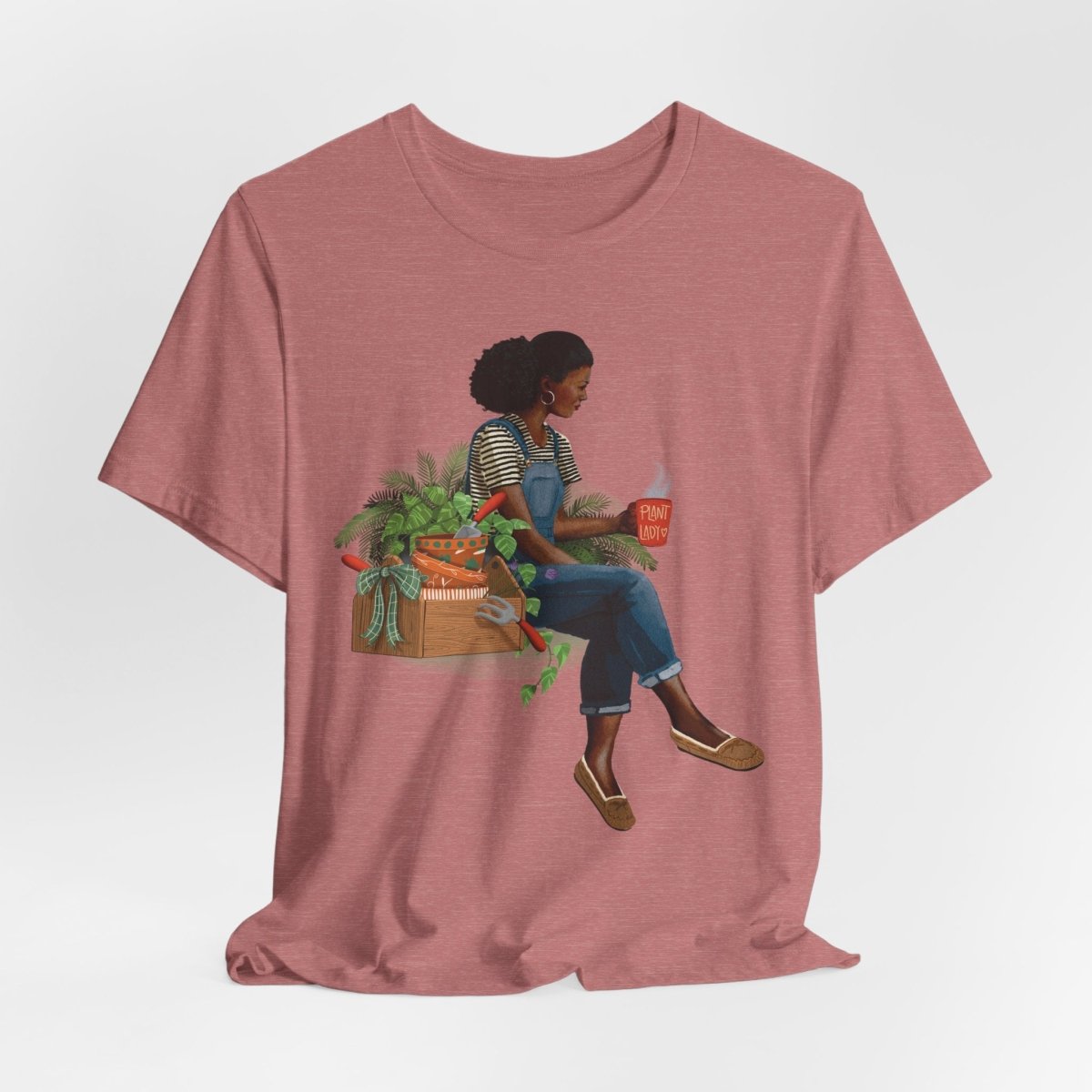 Plant Lady T-Shirt - Afrocentric Art by The Trini Gee