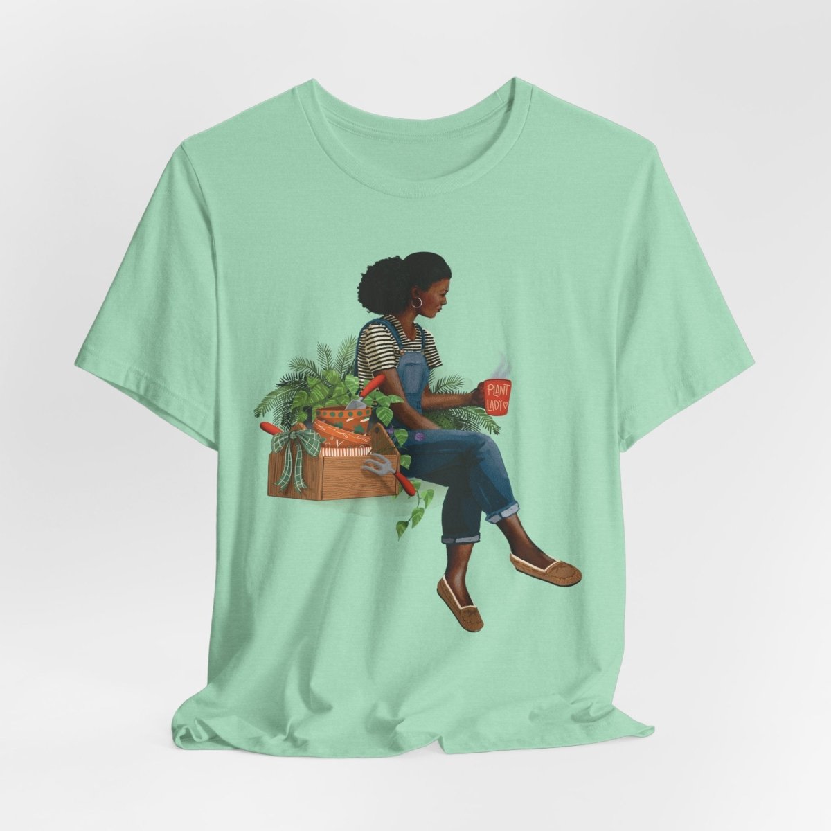 Plant Lady T-Shirt - Afrocentric Art by The Trini Gee
