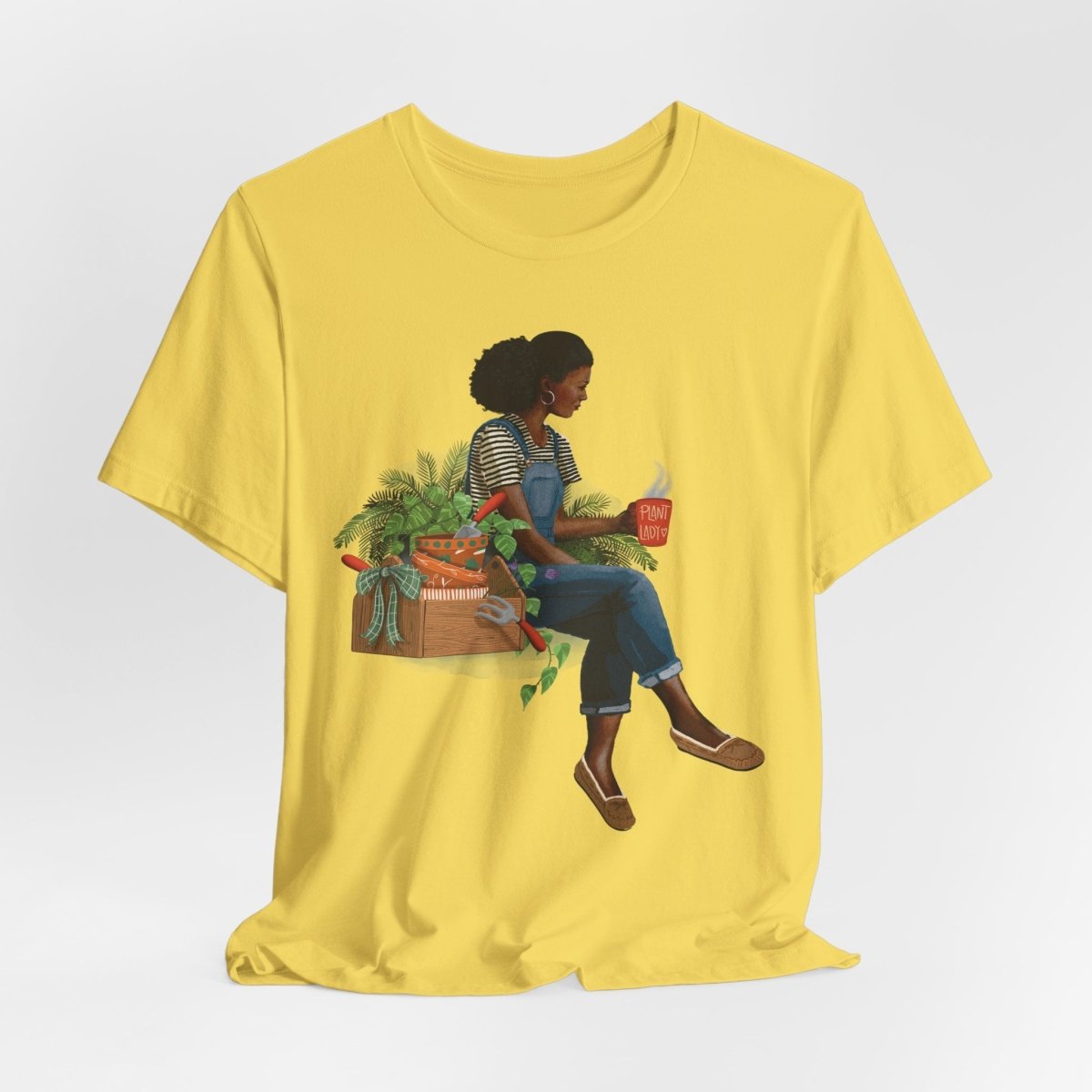 Plant Lady T-Shirt - Afrocentric Art by The Trini Gee