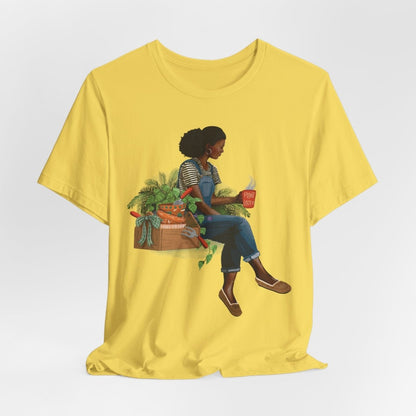 Plant Lady T-Shirt - Afrocentric Art by The Trini Gee