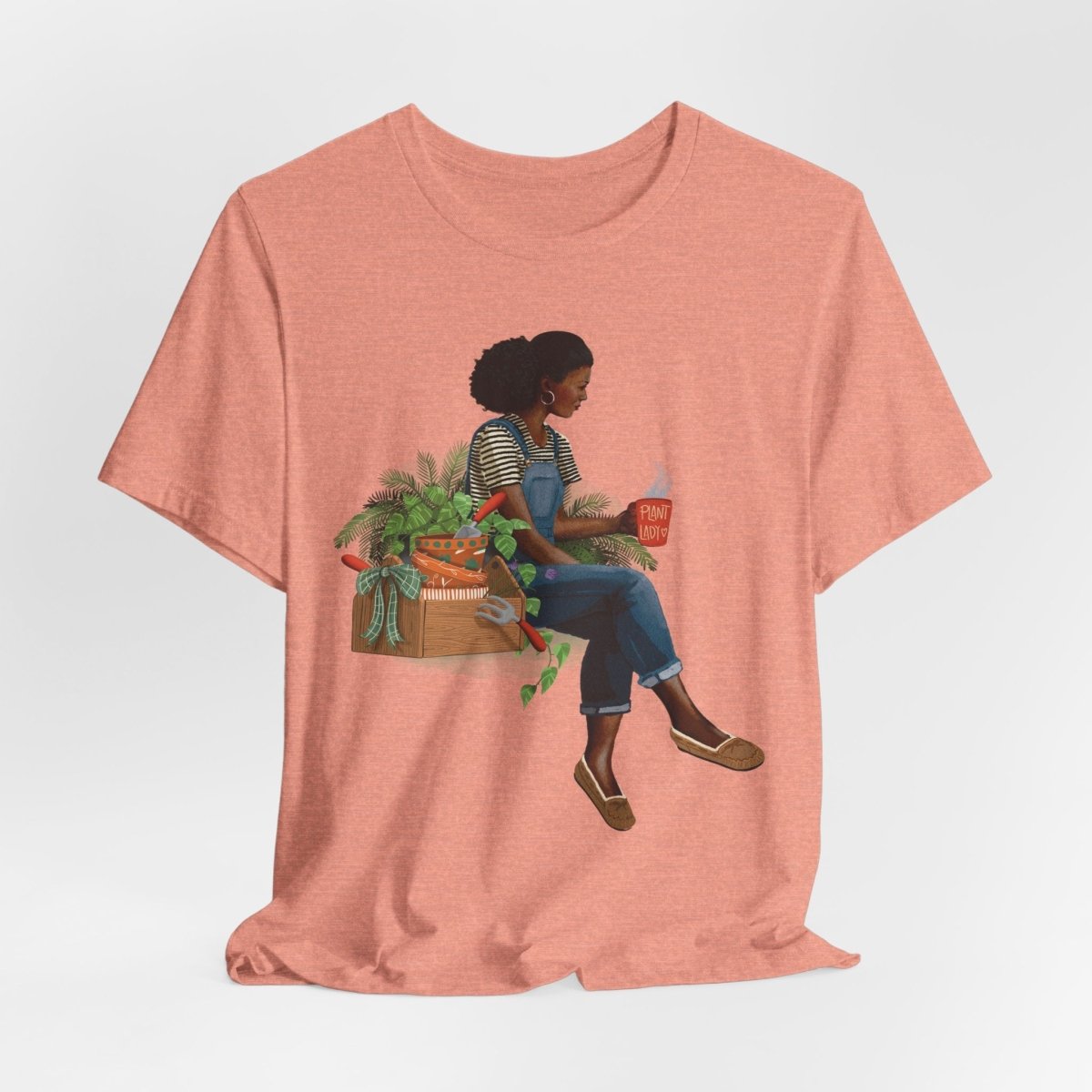Plant Lady T-Shirt - Afrocentric Art by The Trini Gee
