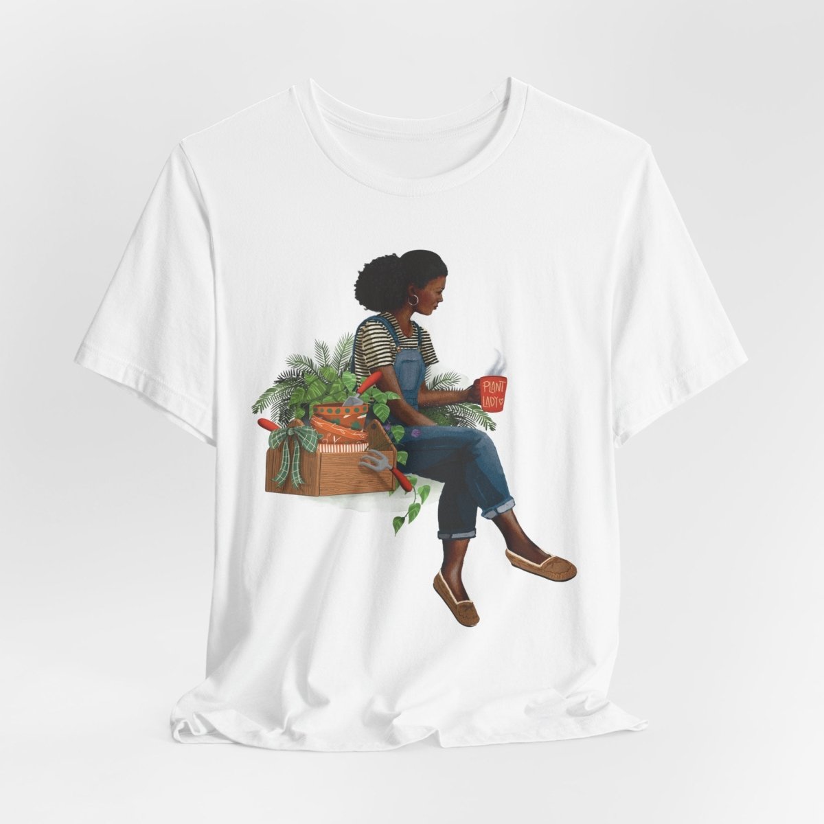 Plant Lady T-Shirt - Afrocentric Art by The Trini Gee