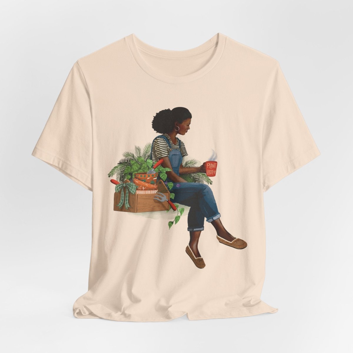 Plant Lady T-Shirt - Afrocentric Art by The Trini Gee