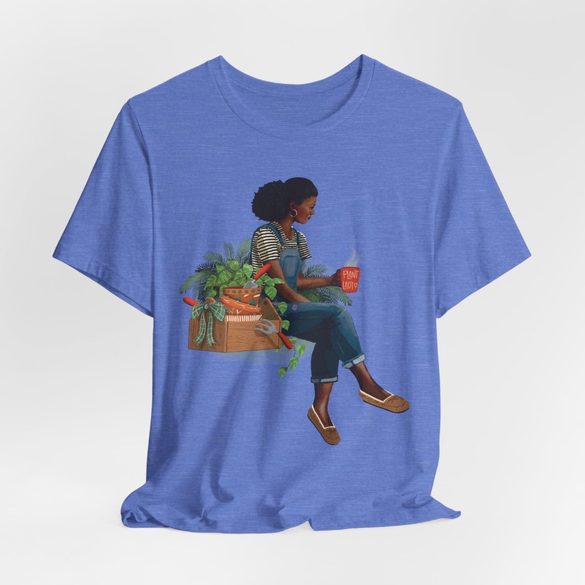 Plant Lady T-Shirt - Afrocentric Art by The Trini Gee