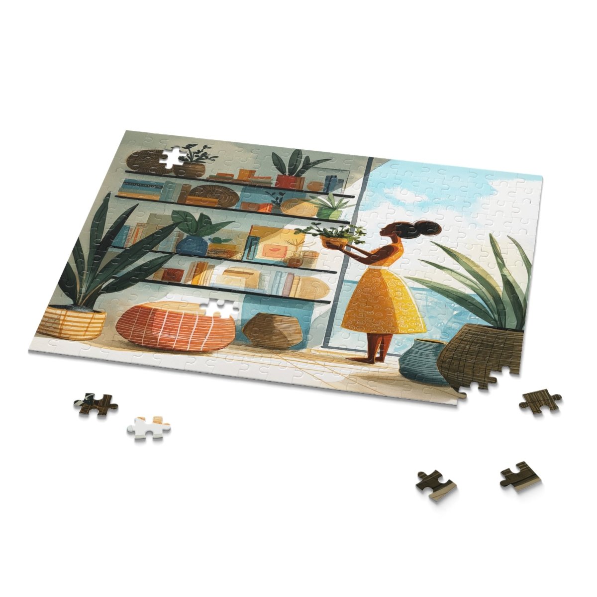 Plant Mama Puzzle - Afrocentric Art by The Trini Gee