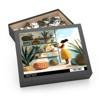 Plant Mama Puzzle - Afrocentric Art by The Trini Gee