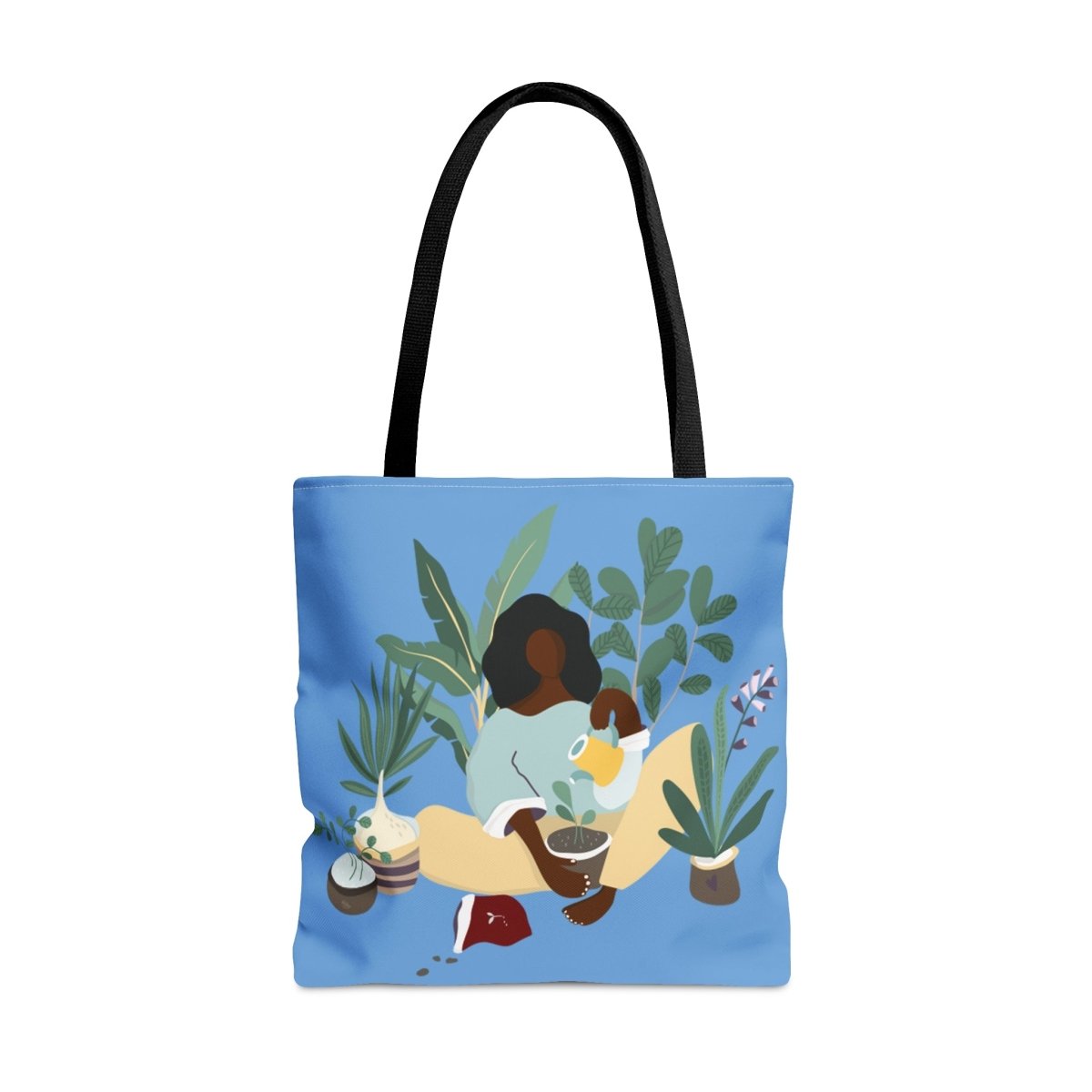 Plant Mama Tote Bag - Afrocentric Art by The Trini Gee