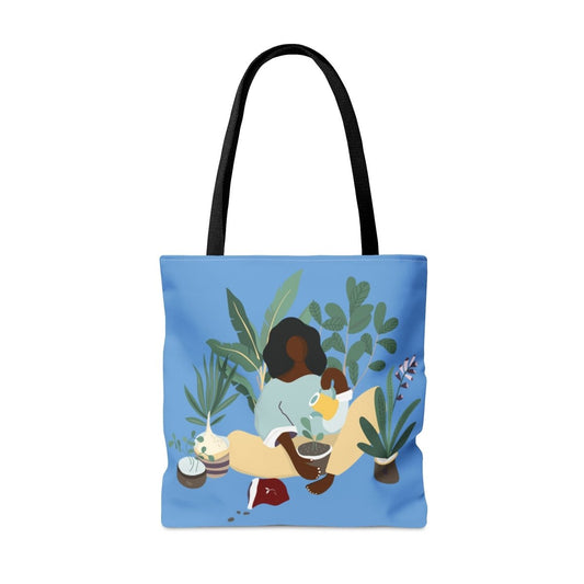 Plant Mama Tote Bag - Afrocentric Art by The Trini Gee