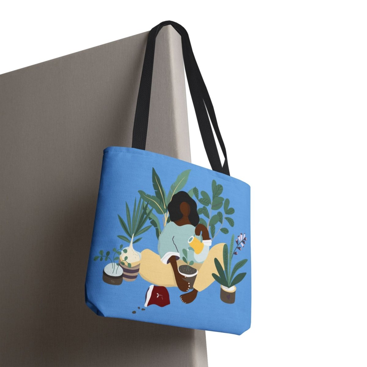 Plant Mama Tote Bag - Afrocentric Art by The Trini Gee
