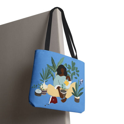 Plant Mama Tote Bag - Afrocentric Art by The Trini Gee