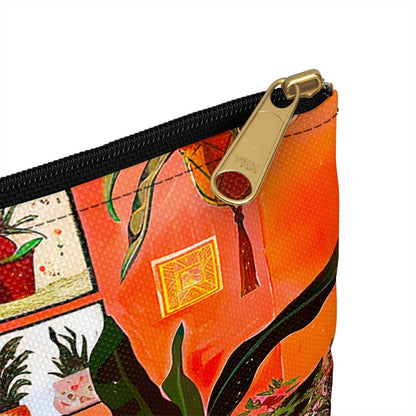 Plant Room Accessory Pouch - Afrocentric Art by The Trini Gee