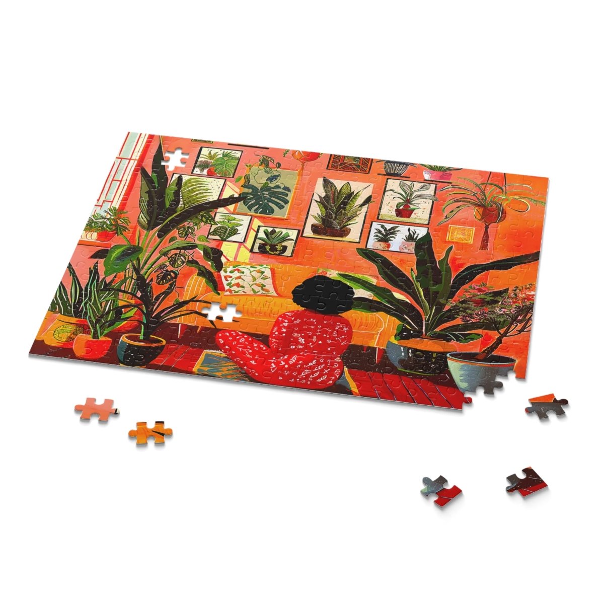 Plant Room Puzzle - Afrocentric Art by The Trini Gee