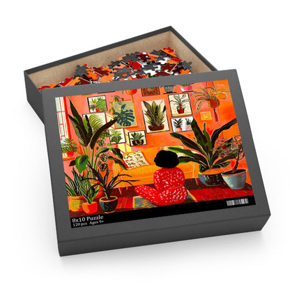 Plant Room Puzzle - Afrocentric Art by The Trini Gee