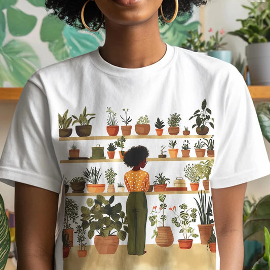 Plant Study Shirt - Afrocentric Art by The Trini Gee
