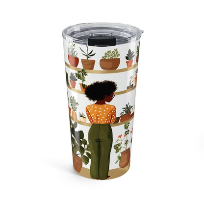 Plant Study Tumbler - Afrocentric Art by The Trini Gee
