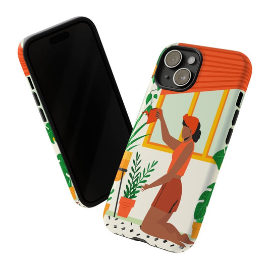 Plant Woman Phone Case - Afrocentric Art by The Trini Gee