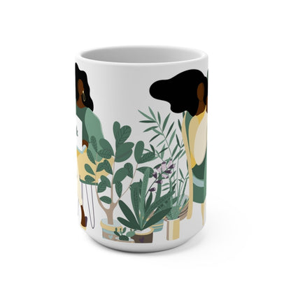 Plant Women Mug - Afrocentric Art by The Trini Gee
