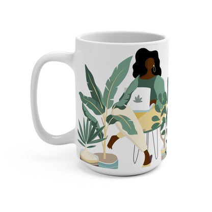 Plant Women Mug - Afrocentric Art by The Trini Gee