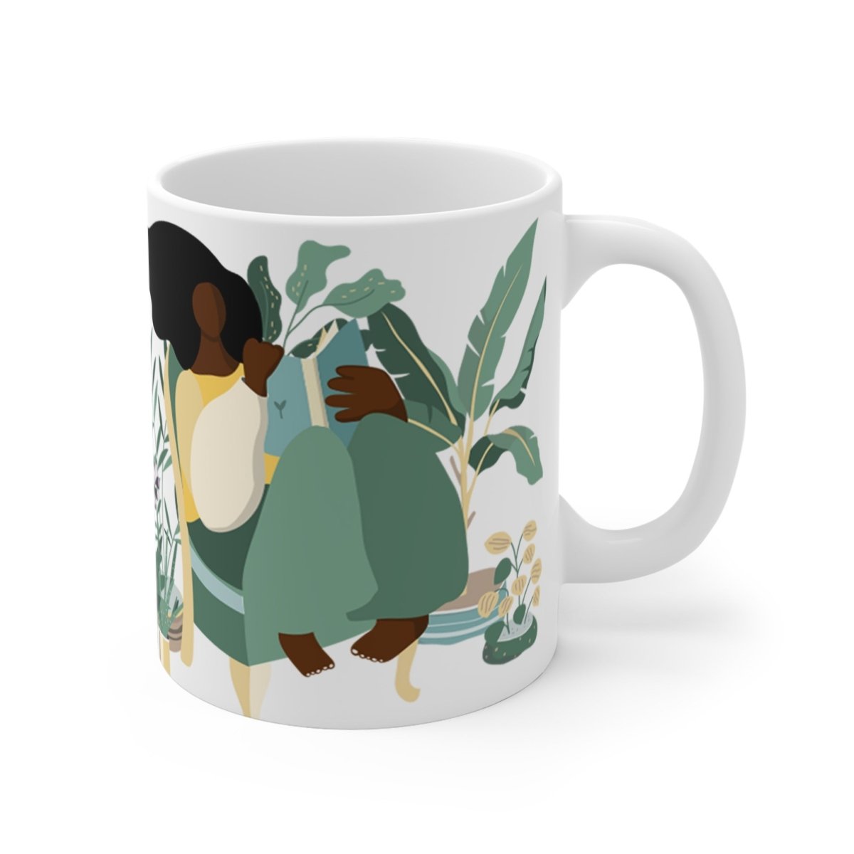 Plant Women Mug - Afrocentric Art by The Trini Gee