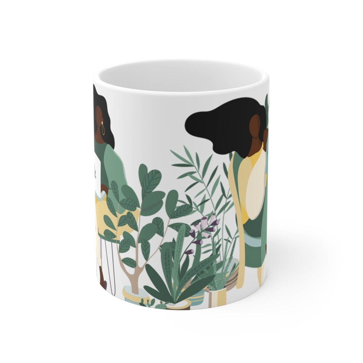 Plant Women Mug - Afrocentric Art by The Trini Gee