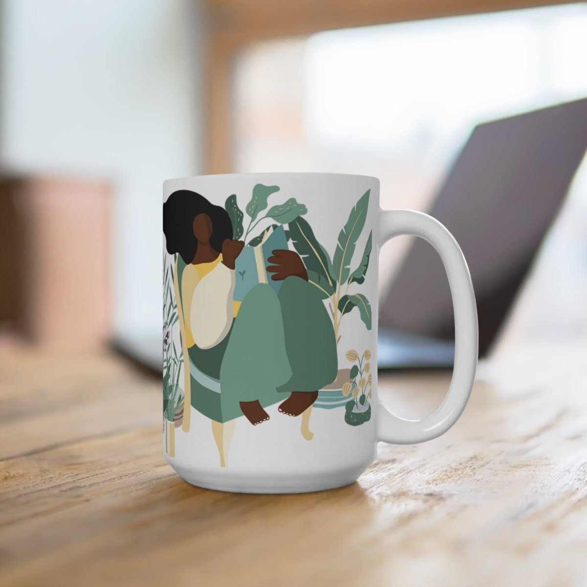 Plant Women Mug - Afrocentric Art by The Trini Gee