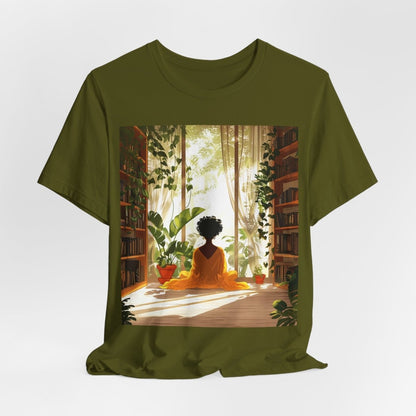 Plants Books Window Shirt - Afrocentric Art by The Trini Gee