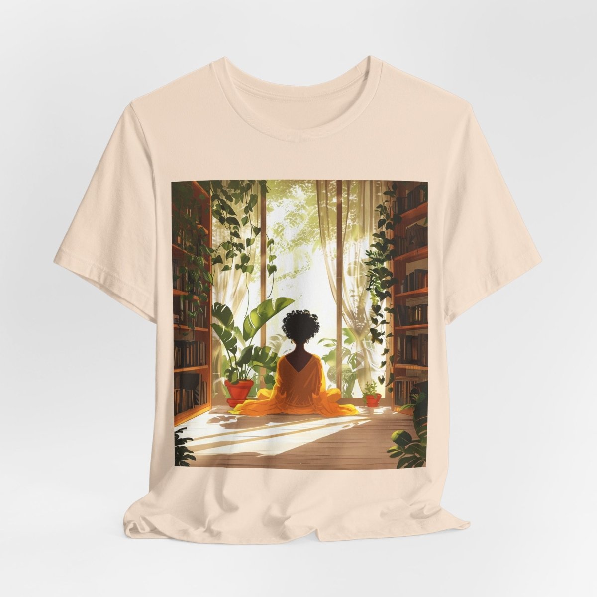 Plants Books Window Shirt - Afrocentric Art by The Trini Gee