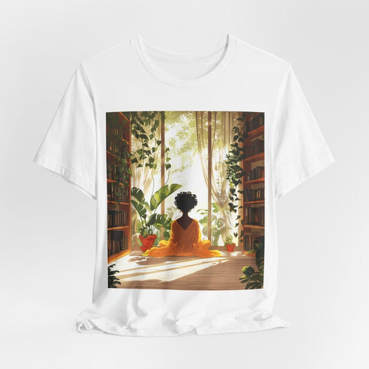 Plants Books Window Shirt - Afrocentric Art by The Trini Gee